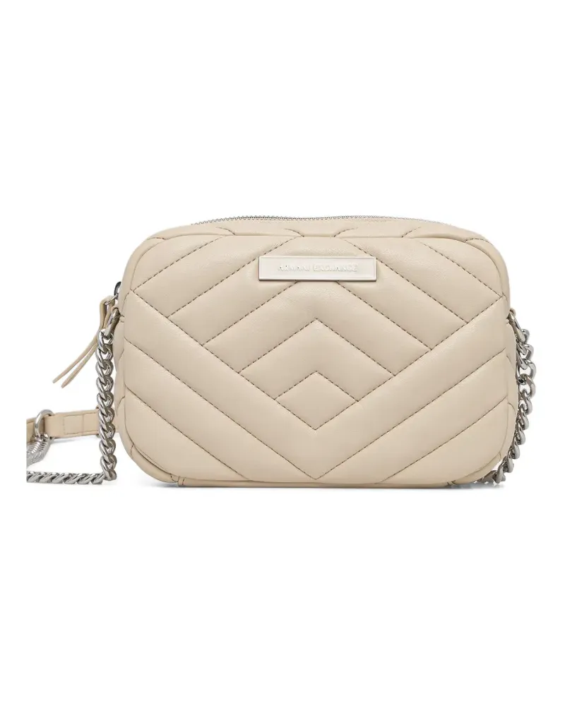 Armani Exchange quilted chain satchel - Nude Nude