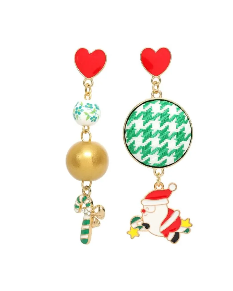 Amir Slama Ohrringe mit Weihnachtsmotiv - Gold Gold