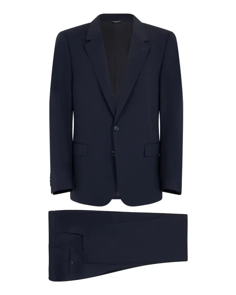 Dolce & Gabbana single-breasted virgin-wool suit - Blau Blau