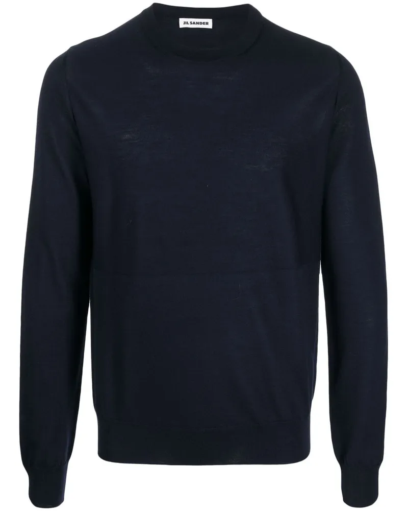 Jil Sander Pullover mit Rundhalsausschnitt - Blau Blau