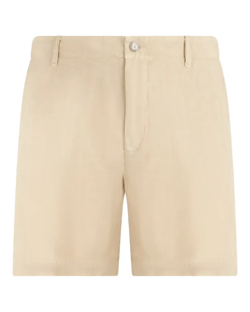 120% Lino elasticated-waist shorts - Nude Nude