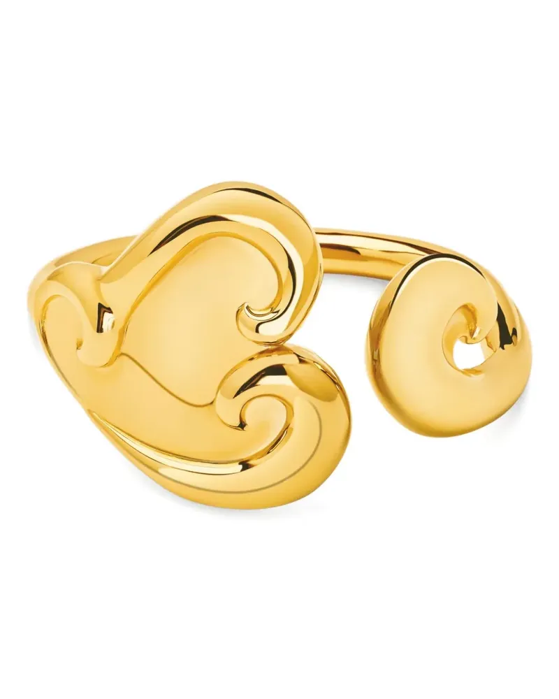 Oscar de la Renta Swirl Heart Armspange - Gold Gold