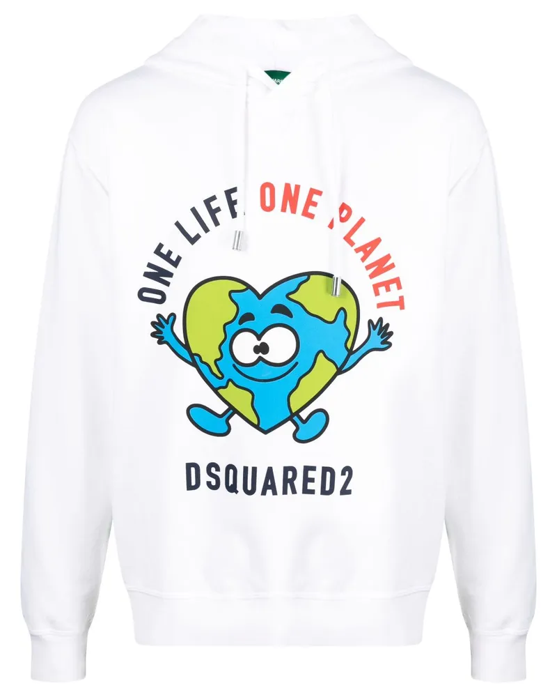 Dsquared2 Klassischer Hoodie - Weiß Weiß