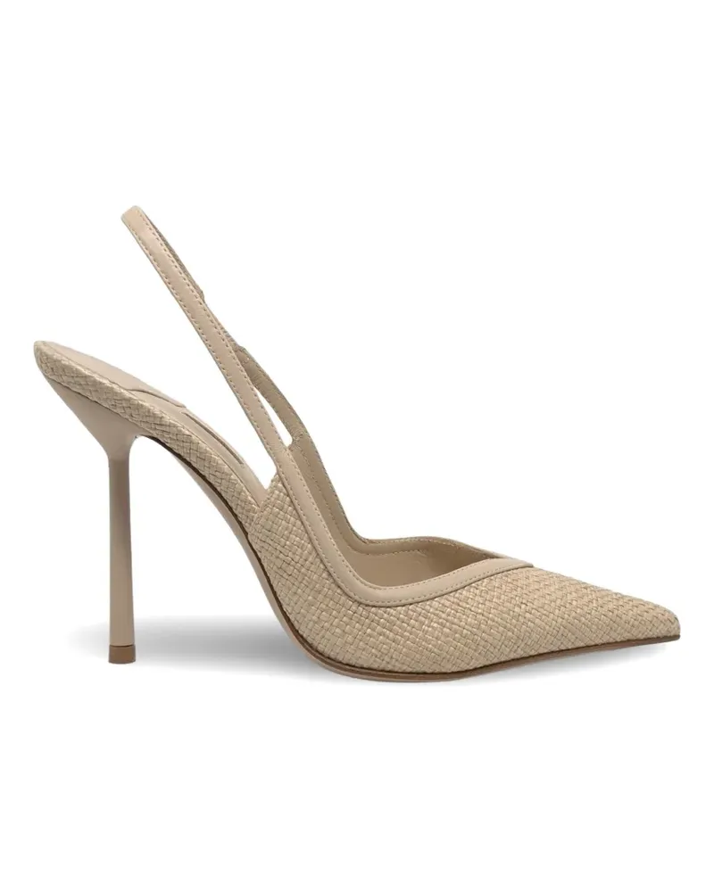 Le Silla woven point toe pumps - Nude Nude