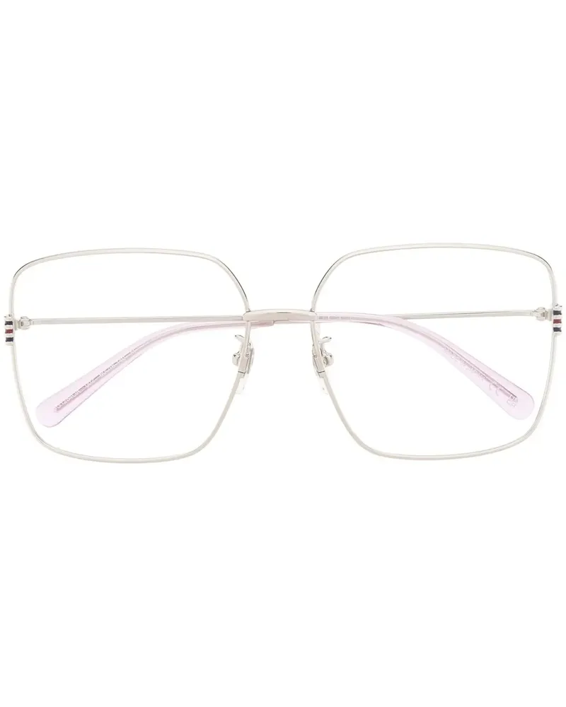 Gucci Brille mit Oversized-Gestell - Silber Silber