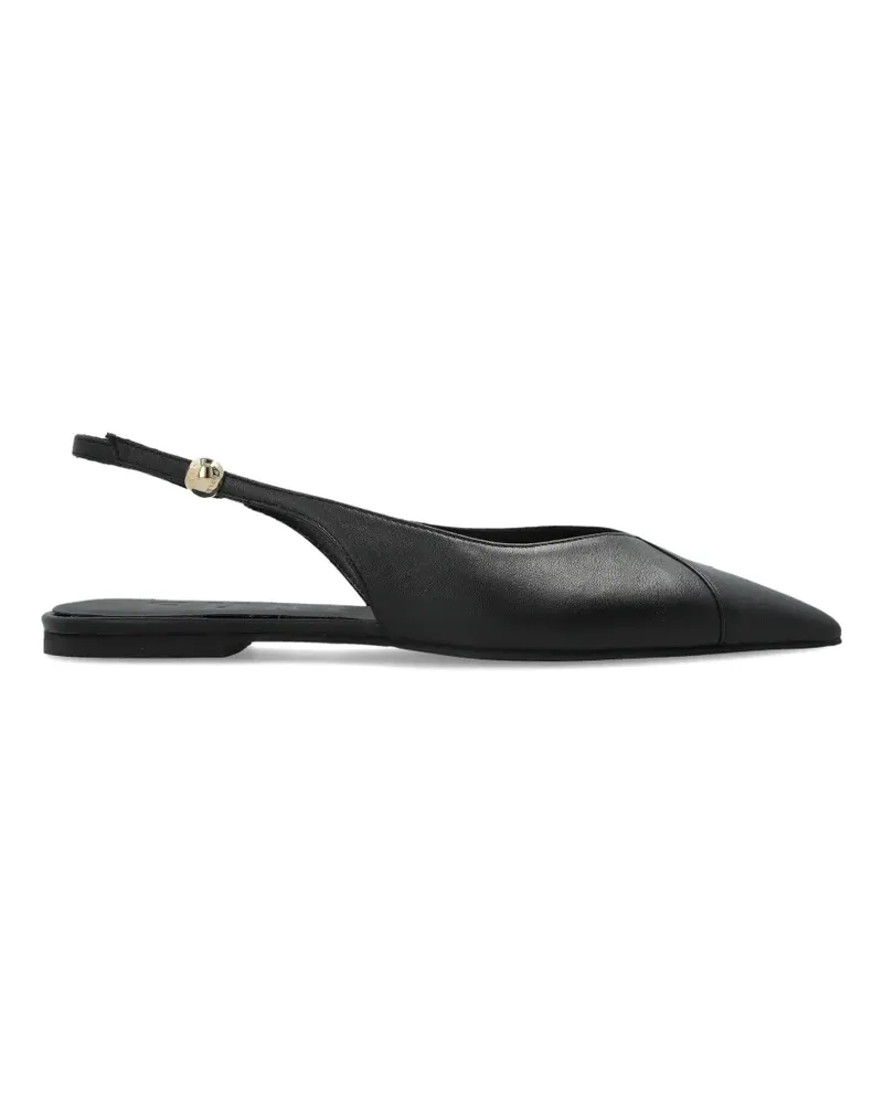 Furla Sfera slingback pointed-toe leather pumps - Schwarz Schwarz