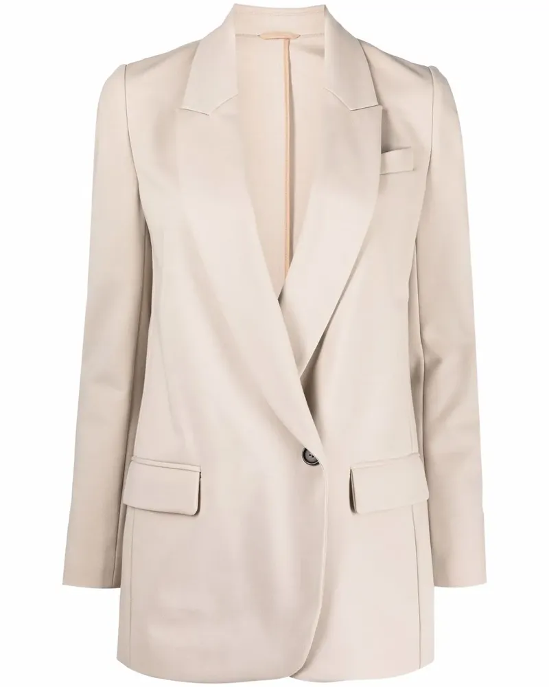 Brunello Cucinelli Blazer mit fallendem Revers - Nude Nude