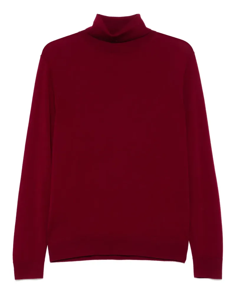 FURSAC Klassischer Rollkragenpullover - Rot Rot