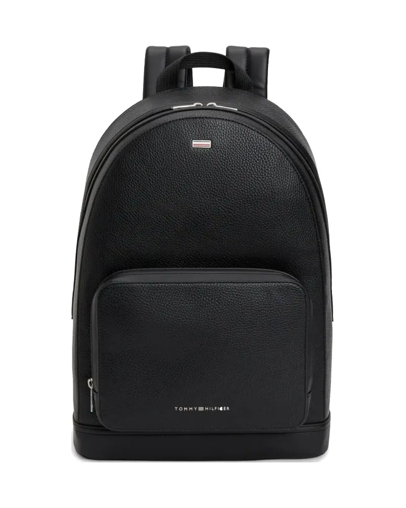 Tommy Hilfiger logo-plaque backpack - Schwarz Schwarz