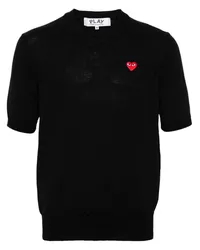 Comme des Garçons Pullover mit Herz-Patch Schwarz