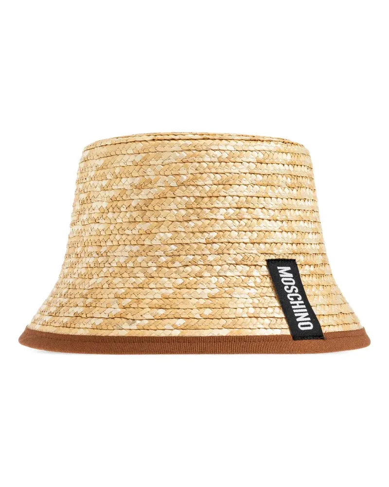 Moschino Hut mit Strohbesatz - Nude Nude