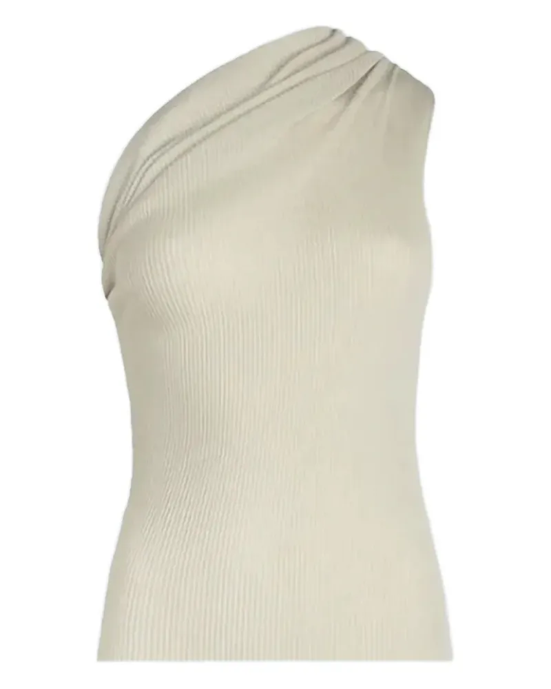 Rick Owens Drapiertes One-Shoulder-Top - Weiß Weiß