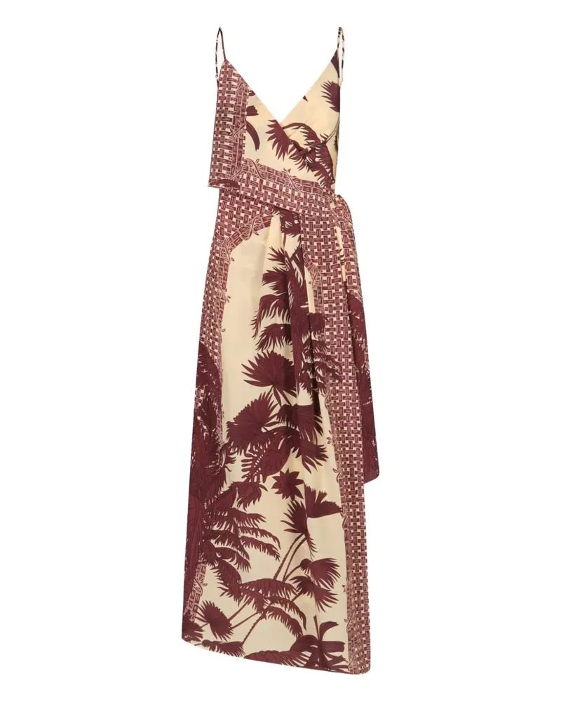 Johanna Ortiz Nouvel Arôme ruffled midi dress - Nude Nude