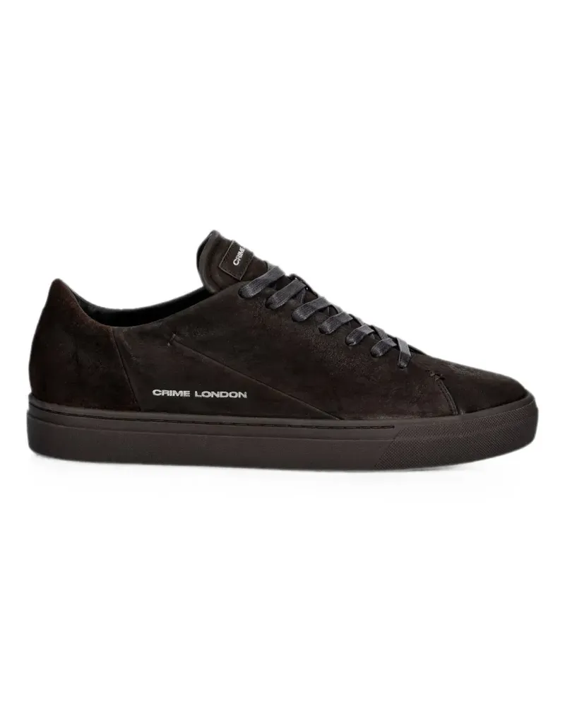 Crime suede logo-print sneakers - Braun Braun