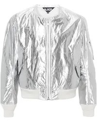 Comme des Garçons Bomberjacke mit Metallic-Finish Silber