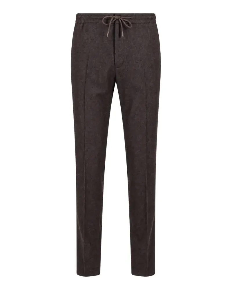 Slowear Bundfaltenhose mit Kordelzug - Braun Braun