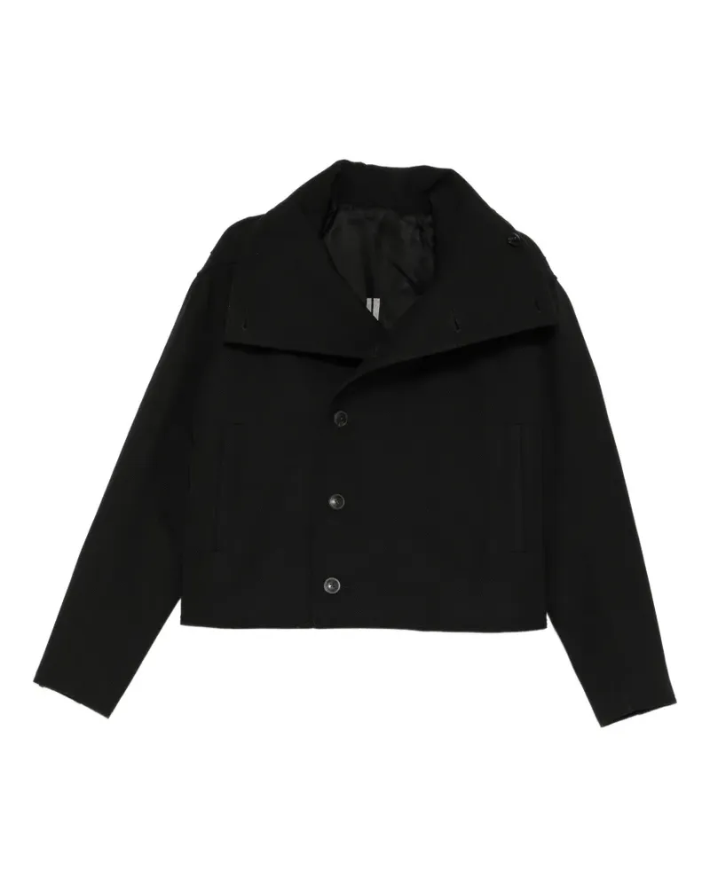 Rick Owens Biker Jumbo Stoges Jacke - Schwarz Schwarz