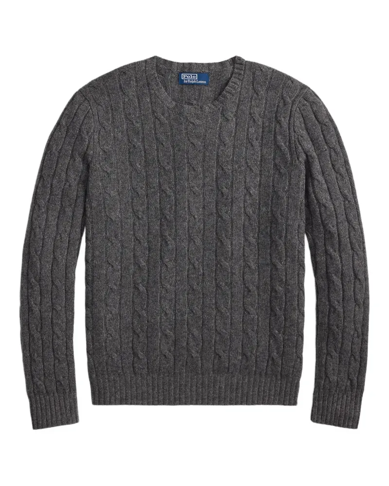 Ralph Lauren The Iconic Pullover mit Zopfmuster - Grau Grau