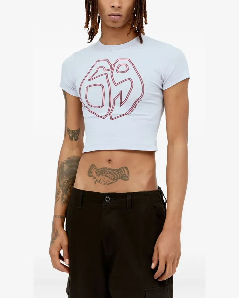 Perks and Mini graphic-print cropped T-shirt - Weiß Weiß