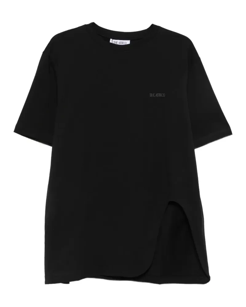 ATTICO logo-embroidered T-shirt - Schwarz Schwarz