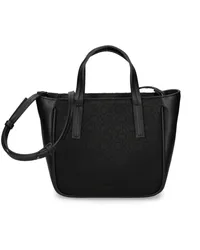 Calvin Klein Shopper aus Monogramm-Jacquard Schwarz