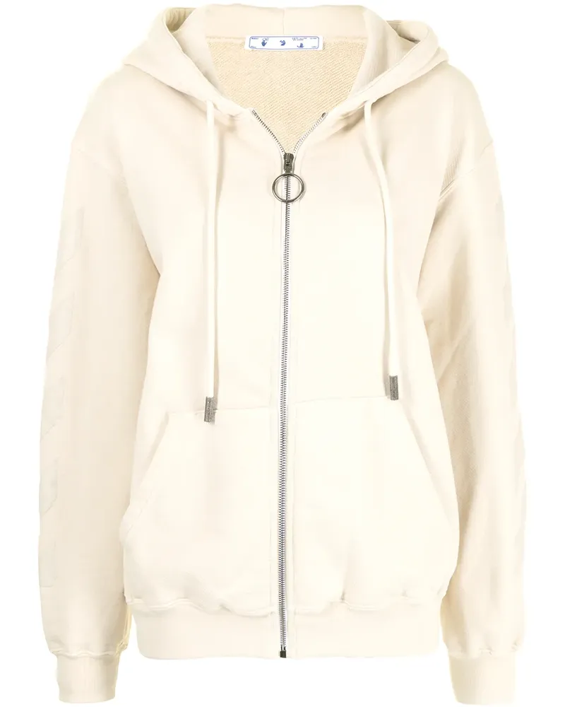 OFF-WHITE Hoodie mit Pfeile-Print - 6161 BEIGE BEIGE 6161