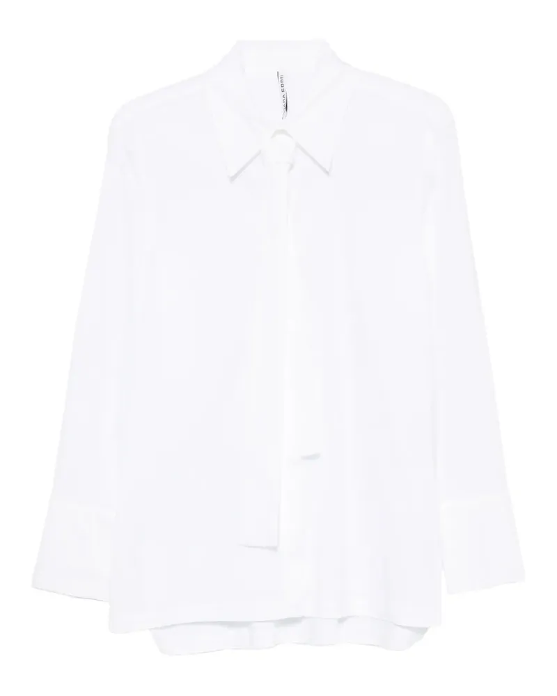 Liviana Conti tie-detail long-sleeve shirt - Weiß Weiß