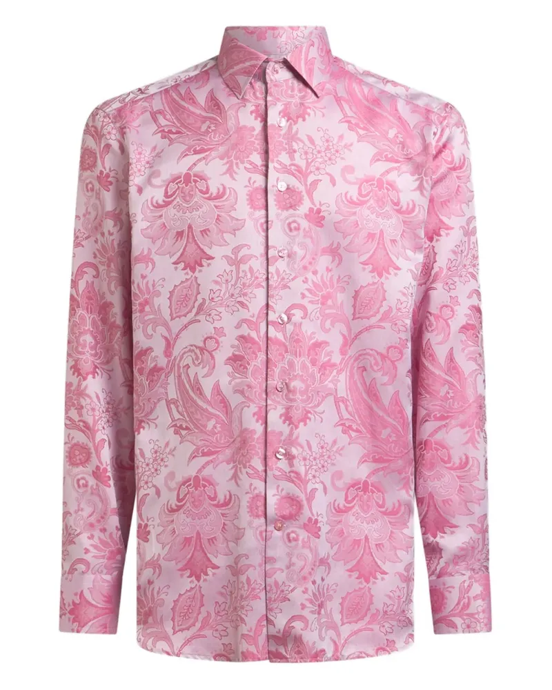 Etro Hemd aus Paisley-Jacquard - Rosa Rosa