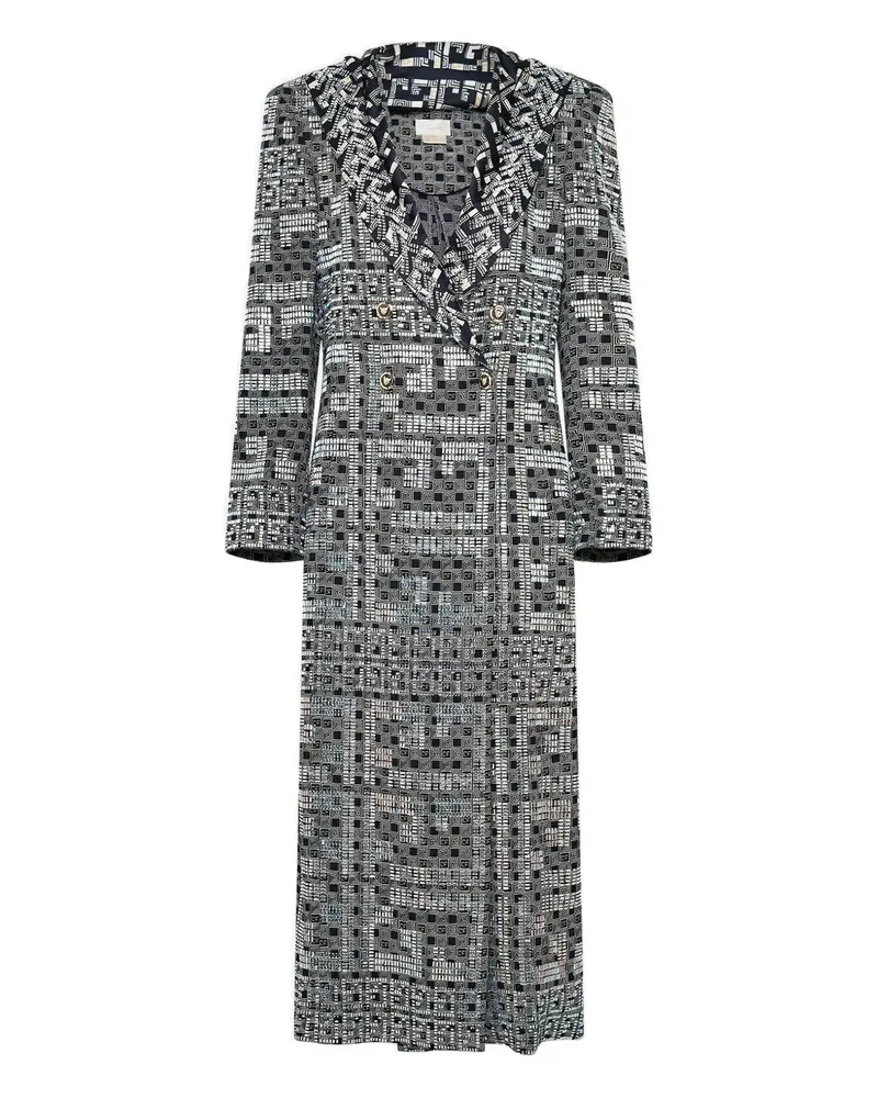 Camilla double-breasted coat - Blau Blau