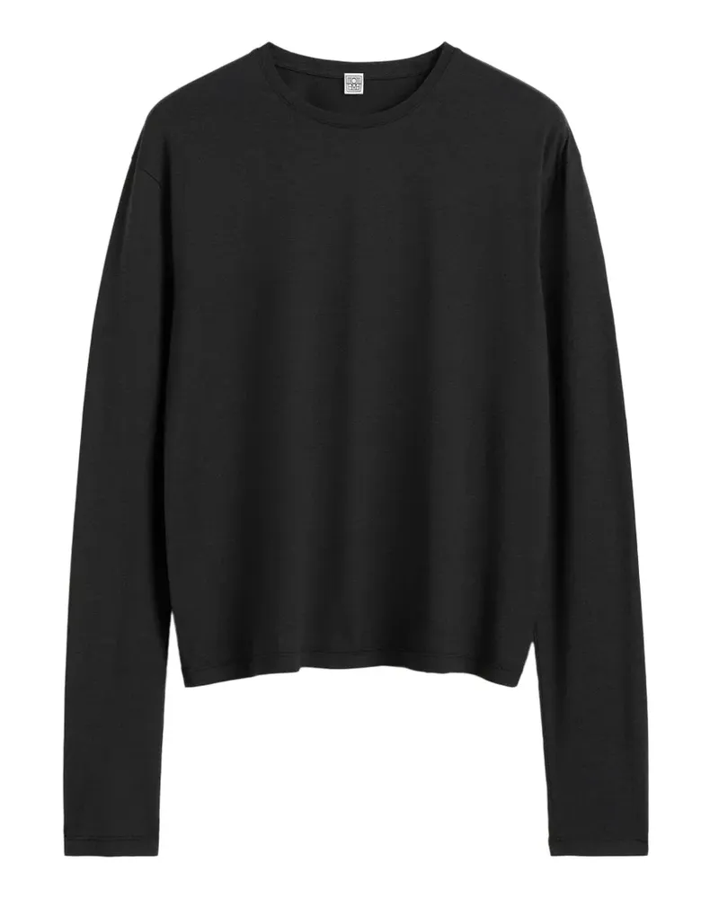 Totême Klassisches Langarmshirt - Schwarz Schwarz