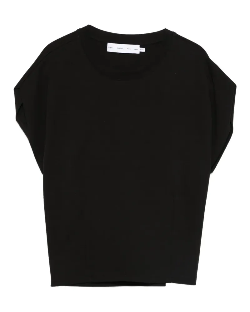 Proenza Schouler T-Shirt mit Rundhalsausschnitt - Schwarz Schwarz