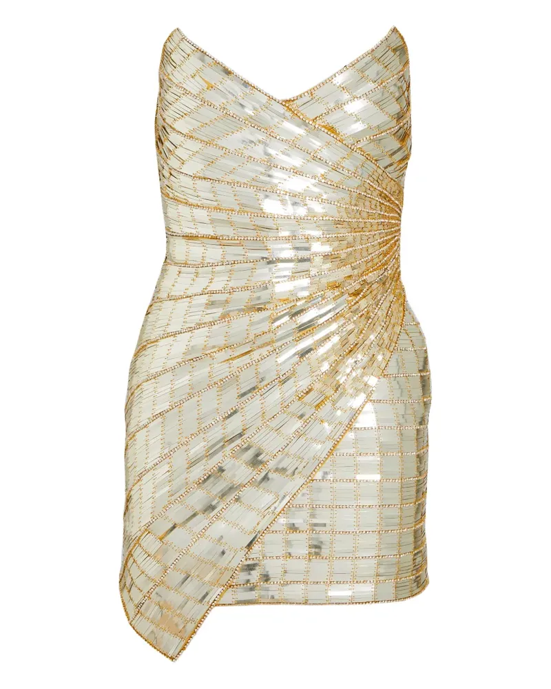 Retrofête Aura Minikleid mit Pailletten - Gold Gold