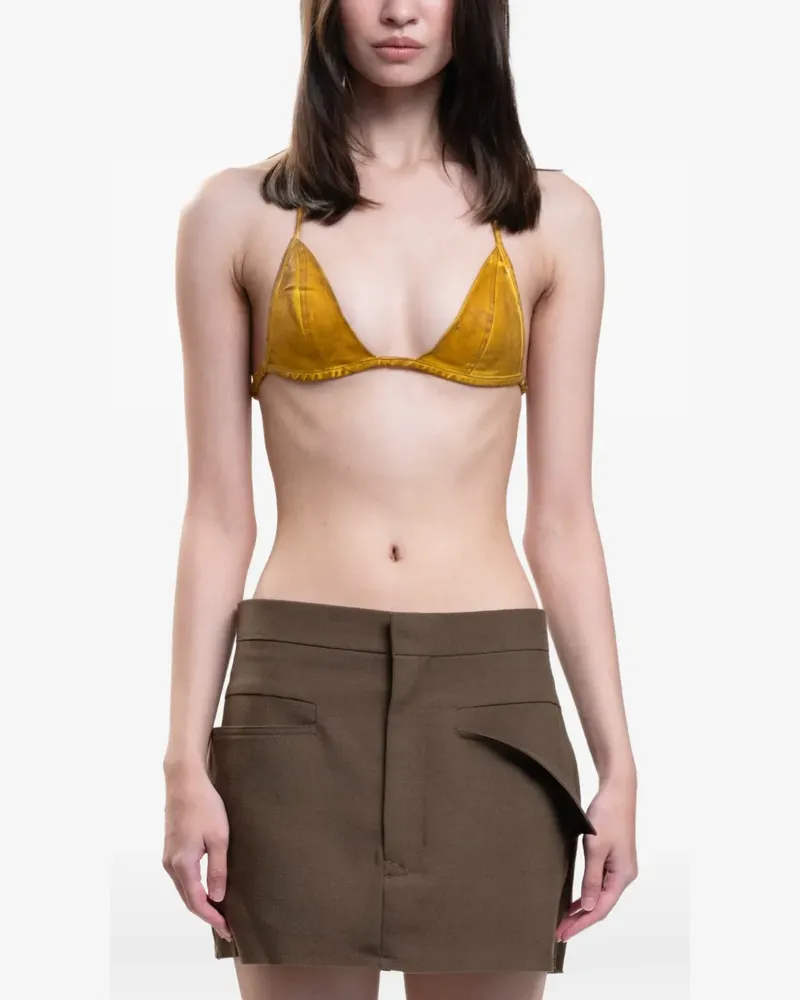 DRKSHDW by Rick Owens Triangel-Top - Gelb Gelb