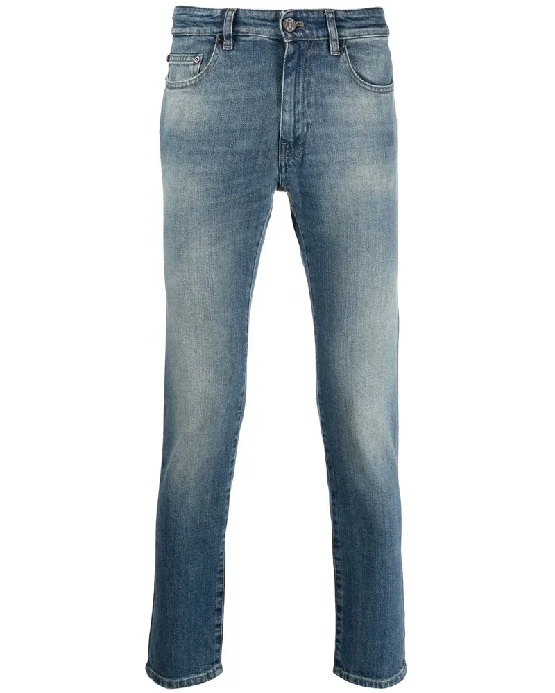 PT TORINO Ausgeblichene Slim-Fit-Jeans - Blau Blau