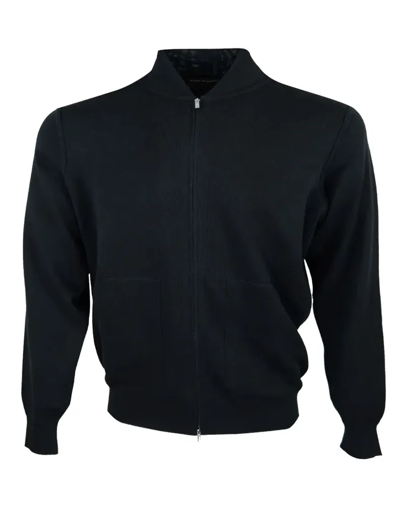Filippo de Laurentiis zip-up bomber jacket - Schwarz Schwarz