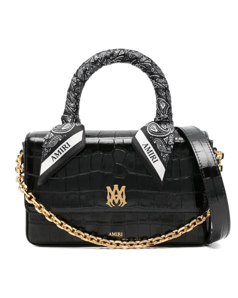 Amiri Henkel-Tote Bag mit Kettenriemen - Schwarz Schwarz