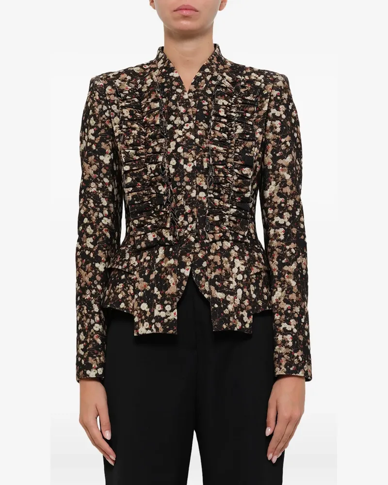 Givenchy Blazer mit Rüschen - Braun Braun