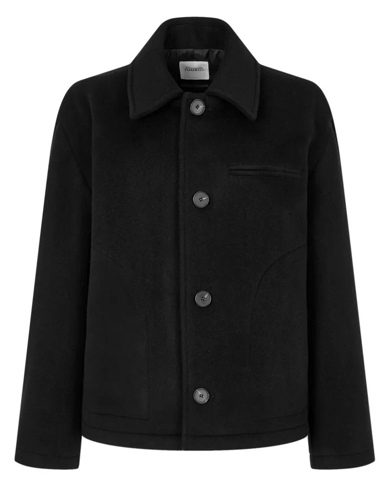 STUDIO TOMBOY Jacke mit gebürstetem Finish - Schwarz Schwarz