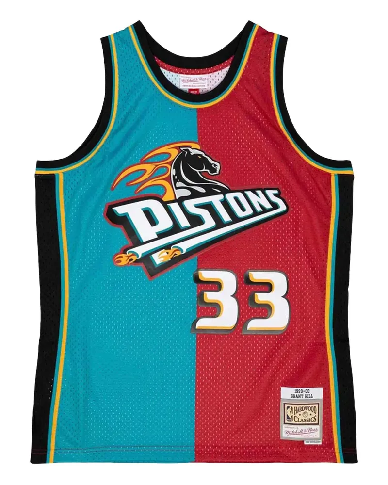 Mitchell & Ness Grant Hill NBA Detroit Pistons 1999 Swingman Tanktop - Rot Rot