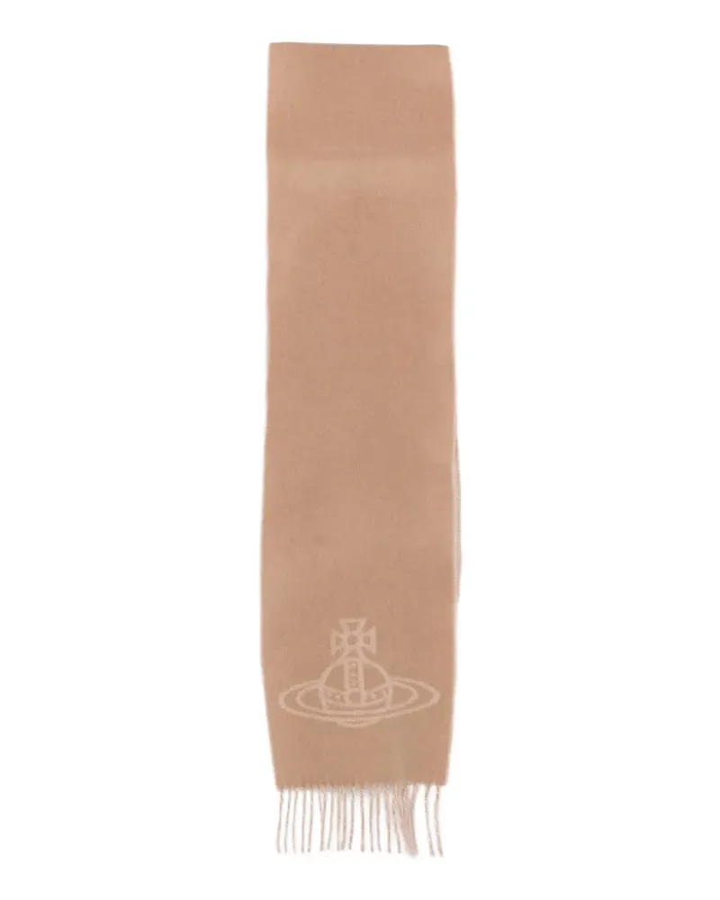 Vivienne Westwood Schal mit Orb-Motiv - Nude Nude