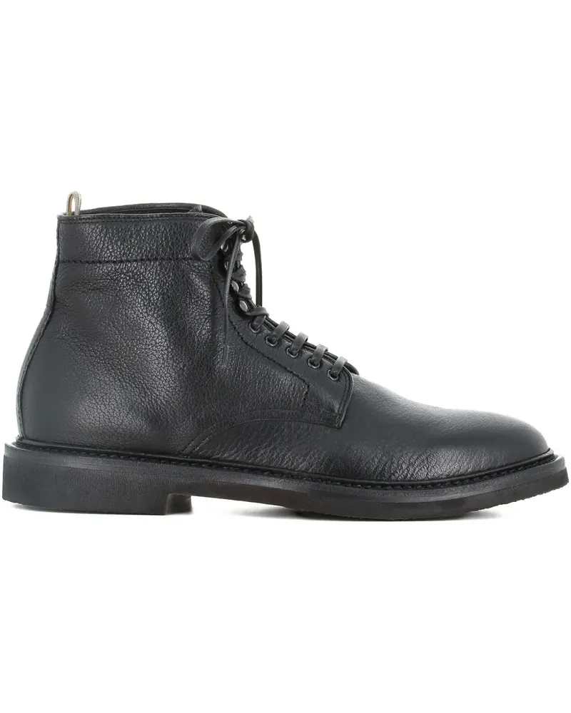 Officine Creative Italia Schnürstiefel aus Leder - Schwarz Schwarz