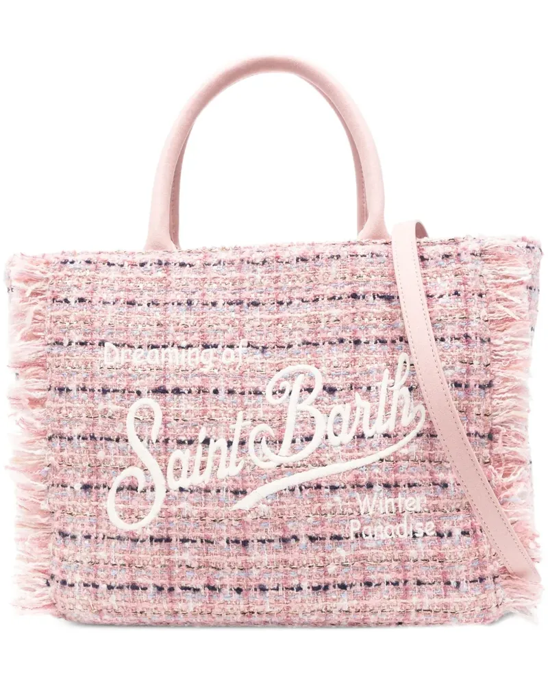 MC2 Saint Barth Shopper mit Fransen - Rosa Rosa