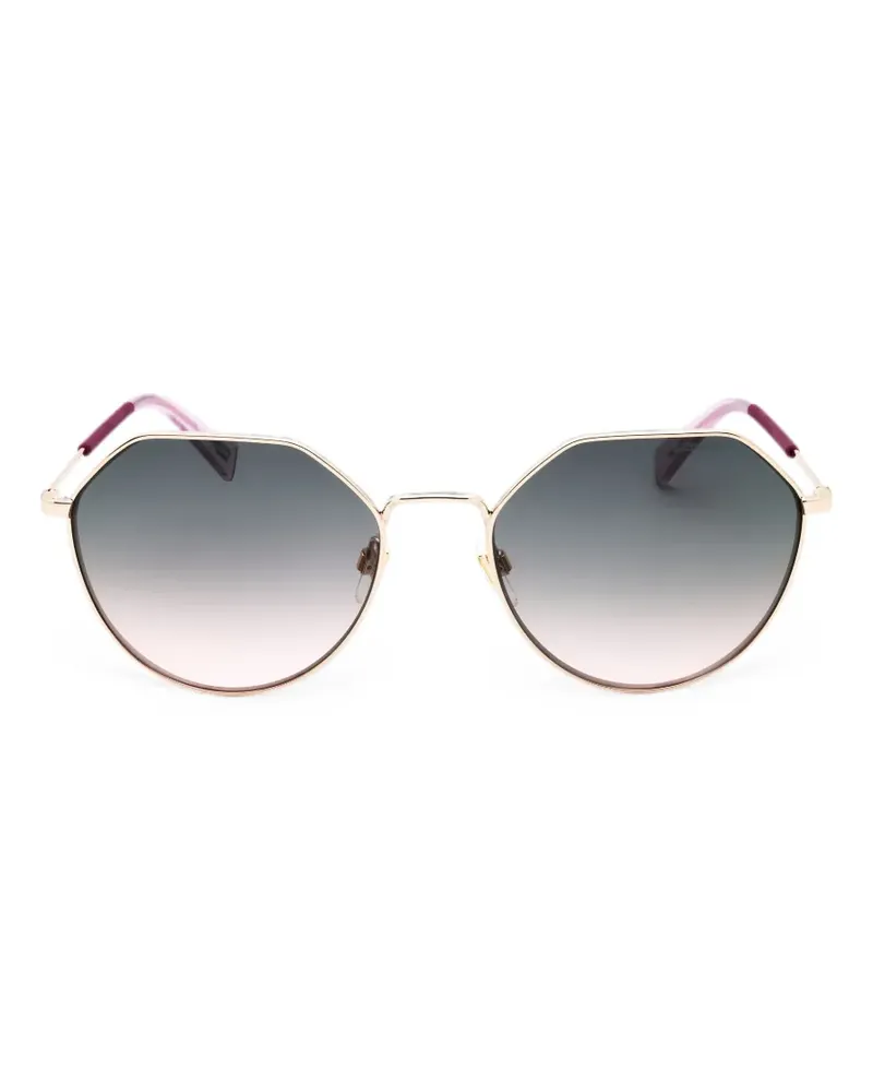 Levi's geometric-frame sunglasses - Gold Gold