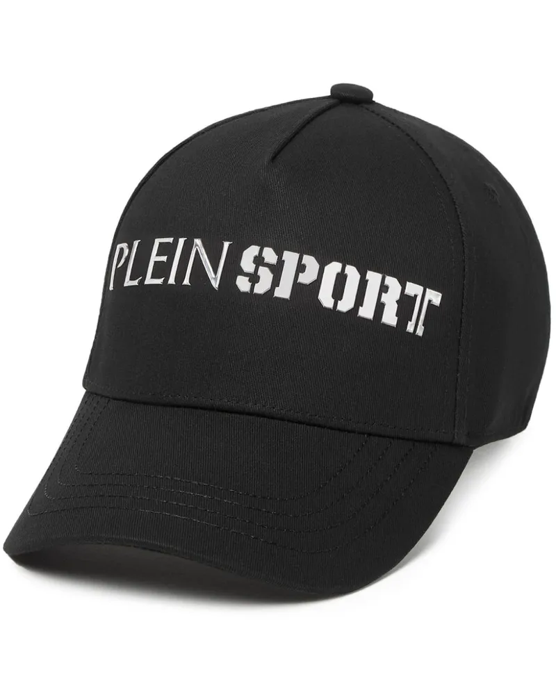 Philipp Plein Baseballkappe mit Logo-Print - Schwarz Schwarz