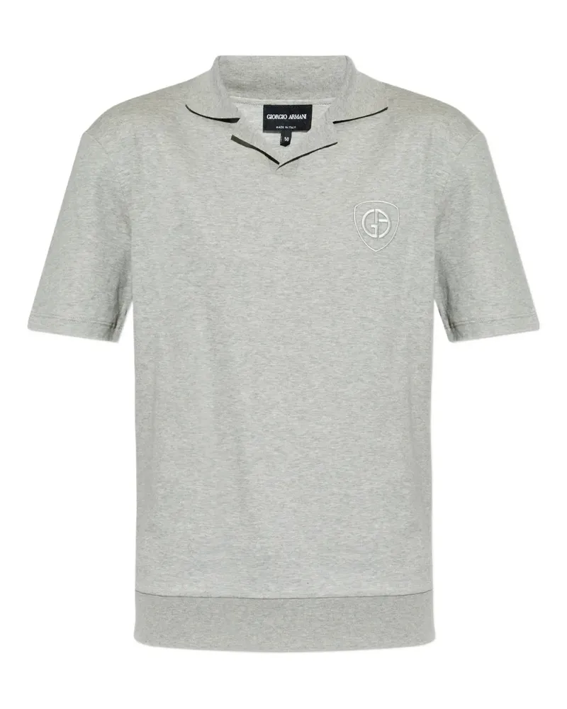 Giorgio Armani T-Shirt mit Logo-Detail - Grau Grau