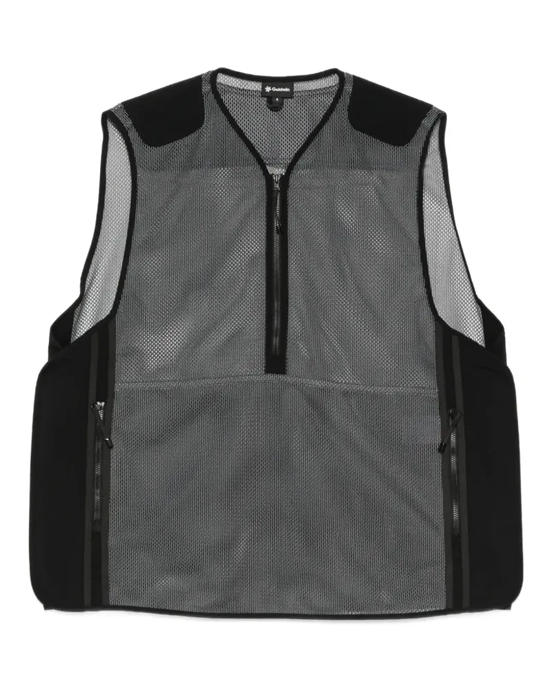 Goldwin mesh-panelled gilet - Schwarz Schwarz