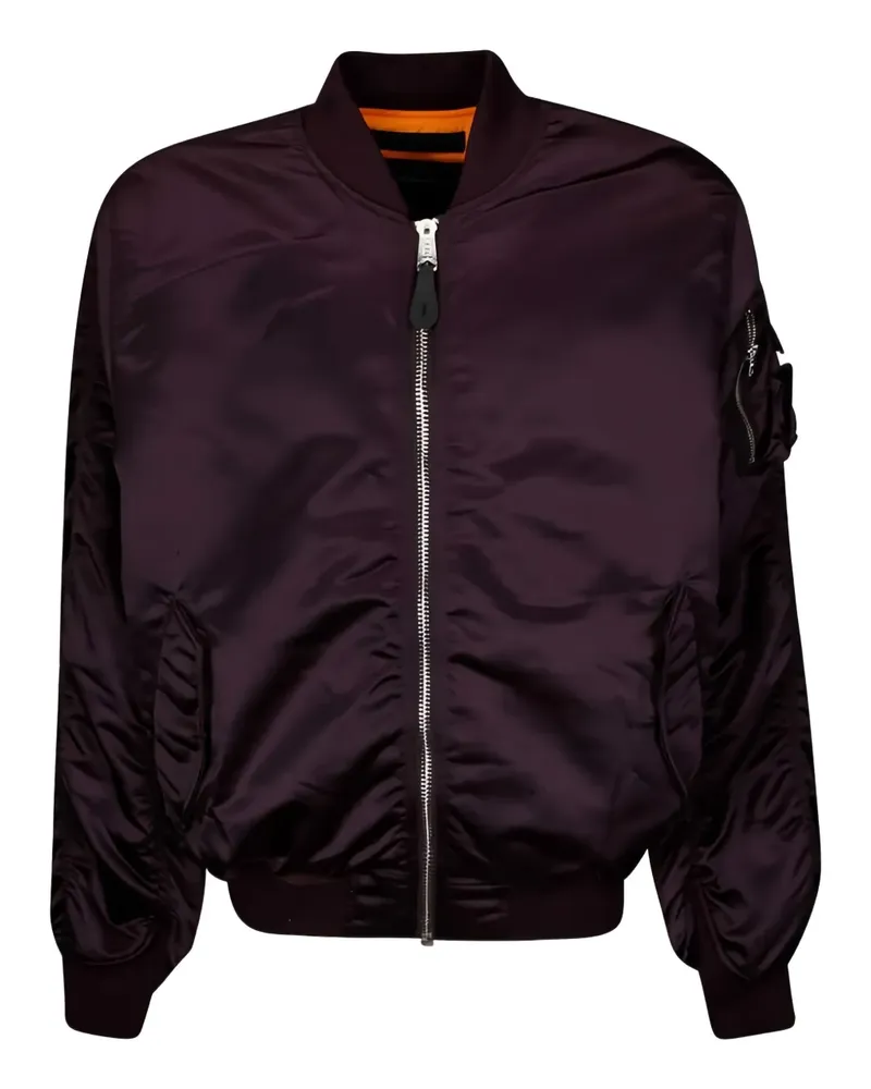 Alpha Industries Bomberjacke mit Reißverschluss - Rot Rot