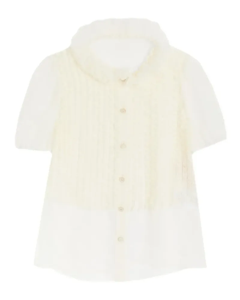 Valentino Garavani Bluse aus Chiffon - Weiß Weiß
