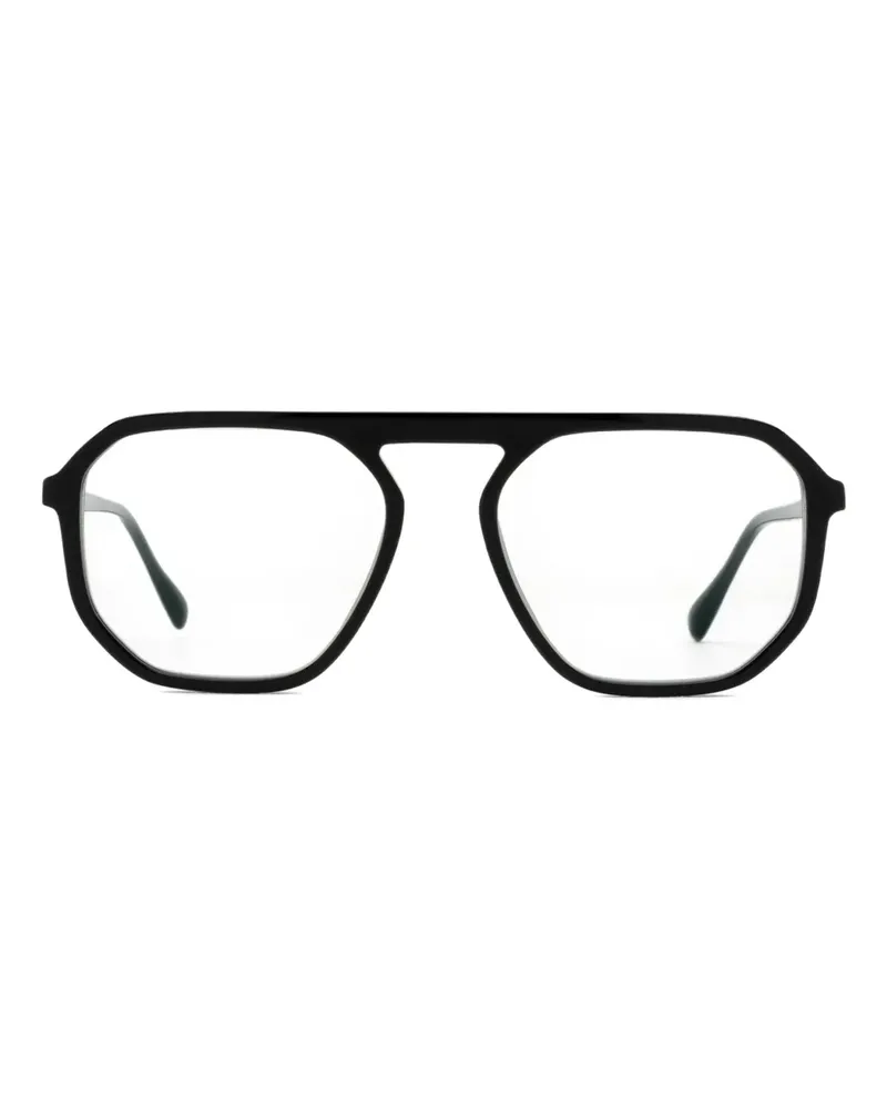 Mykita Geometrische Loomis Brille - Schwarz Schwarz