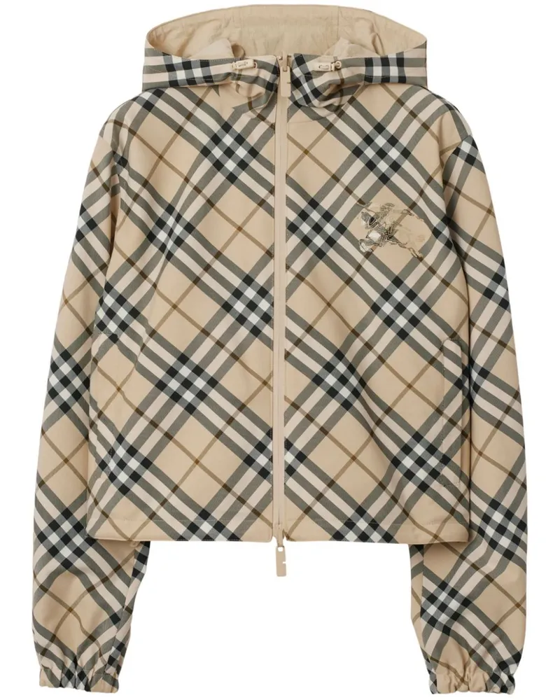 Burberry Wendbare Jacke mit Vintage-Check - Nude Nude